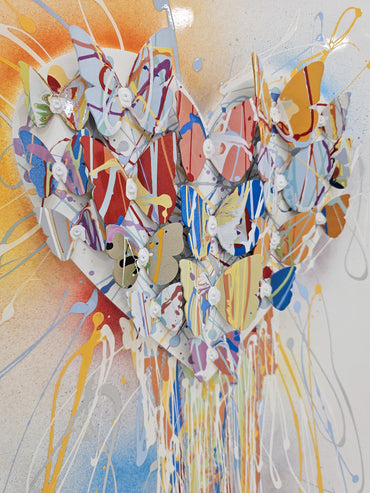 Dripping Colorful Heart