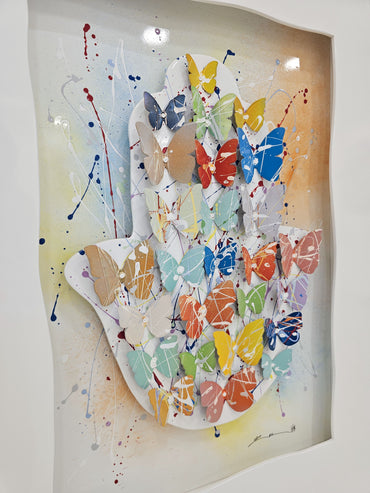 Colorful Framed Hamsa