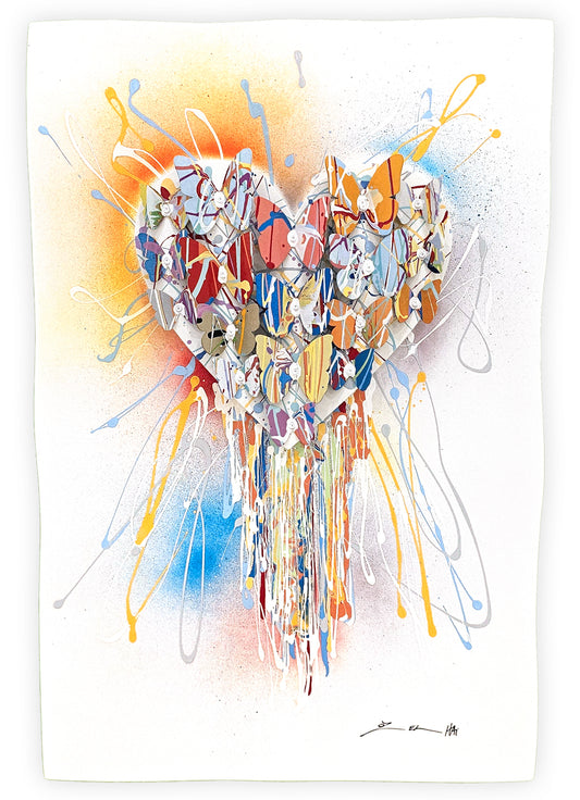 Dripping Colorful Heart