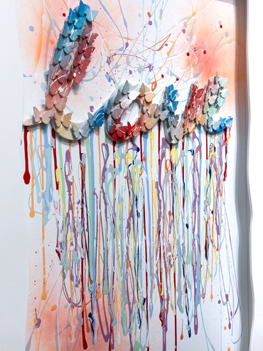 Left side view of Dripping Love artwork