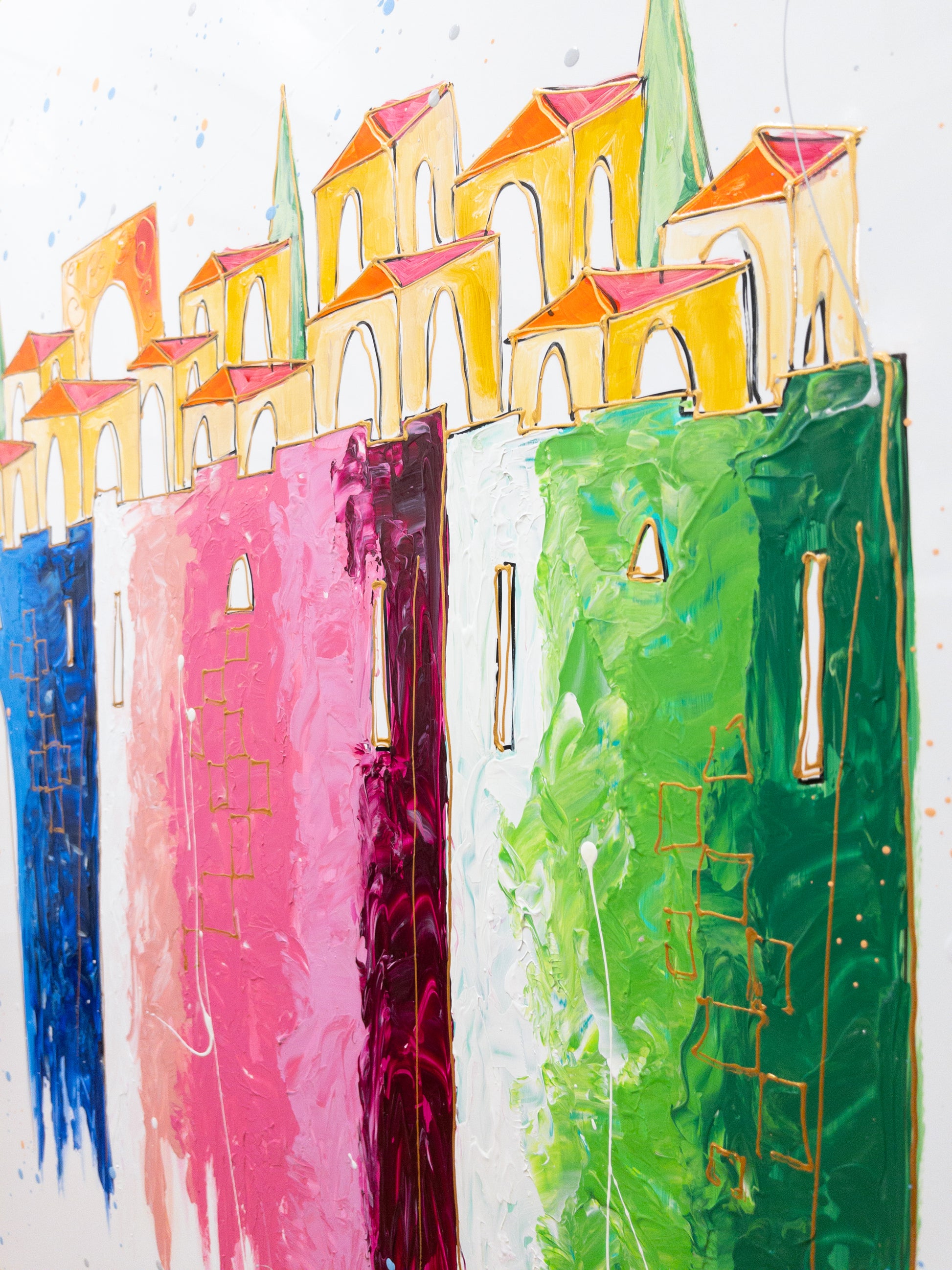 Right side view of the Jerusalem's Colorful Harmony Artwork