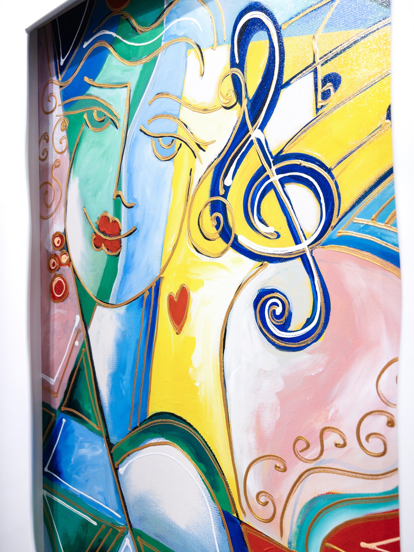 Right side view of the Musical Lady Artwork