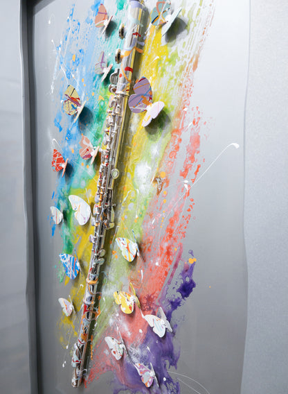 Right Side view of the Silver Flute artwork