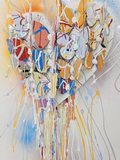 Dripping Colorful Heart