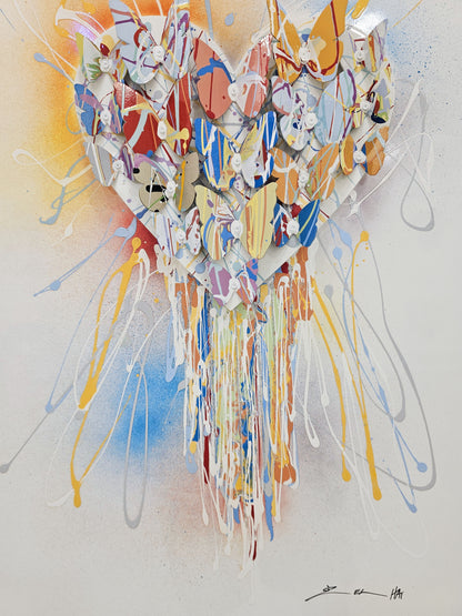 Dripping Colorful Heart
